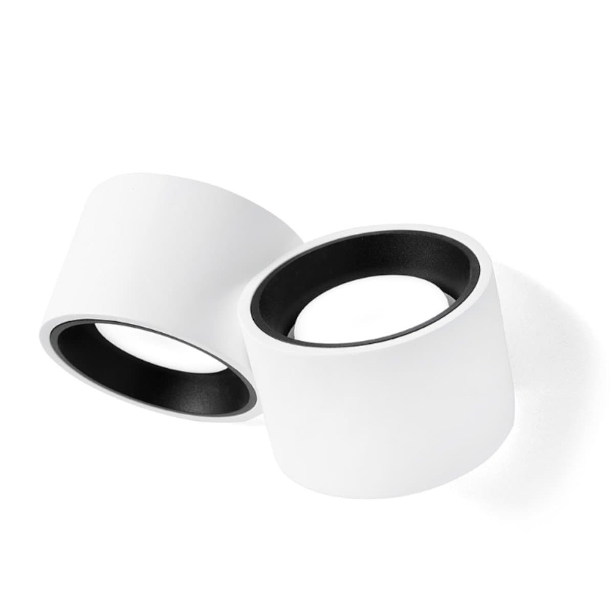 Applique moderno Sforzin illuminazione NASSO tonda AP2 T517 T518 GX53 LED gesso alluminio - 12