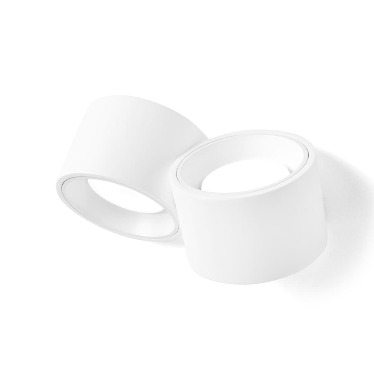 Applique moderno Sforzin illuminazione NASSO tonda AP2 T517 T518 GX53 LED gesso alluminio - 13