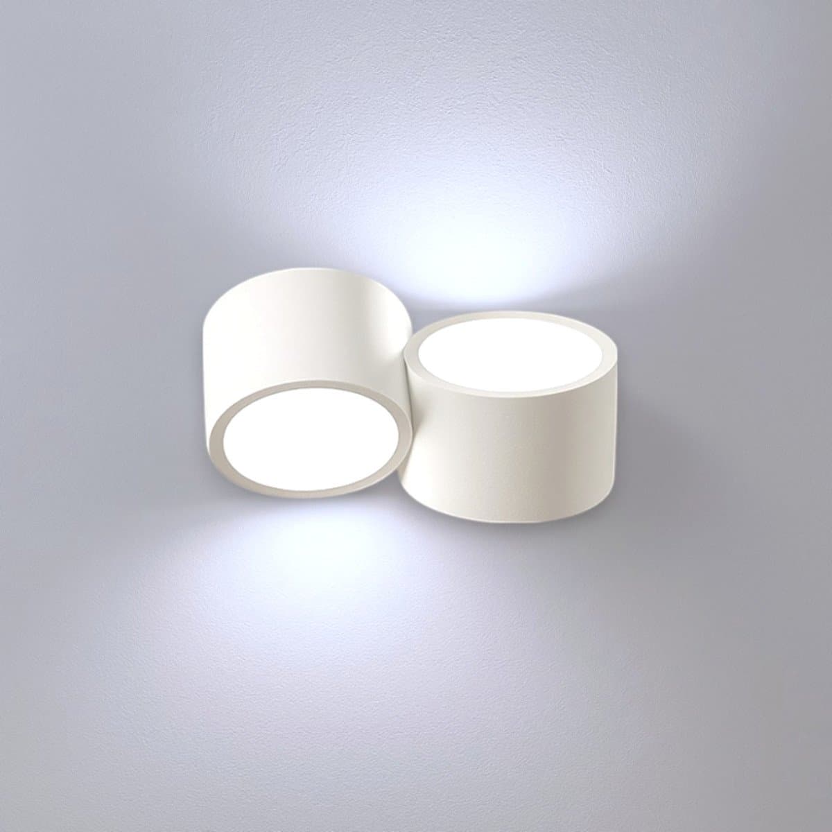 Applique moderno Sforzin illuminazione NASSO tonda AP2 T517 T518 GX53 LED gesso alluminio - 2
