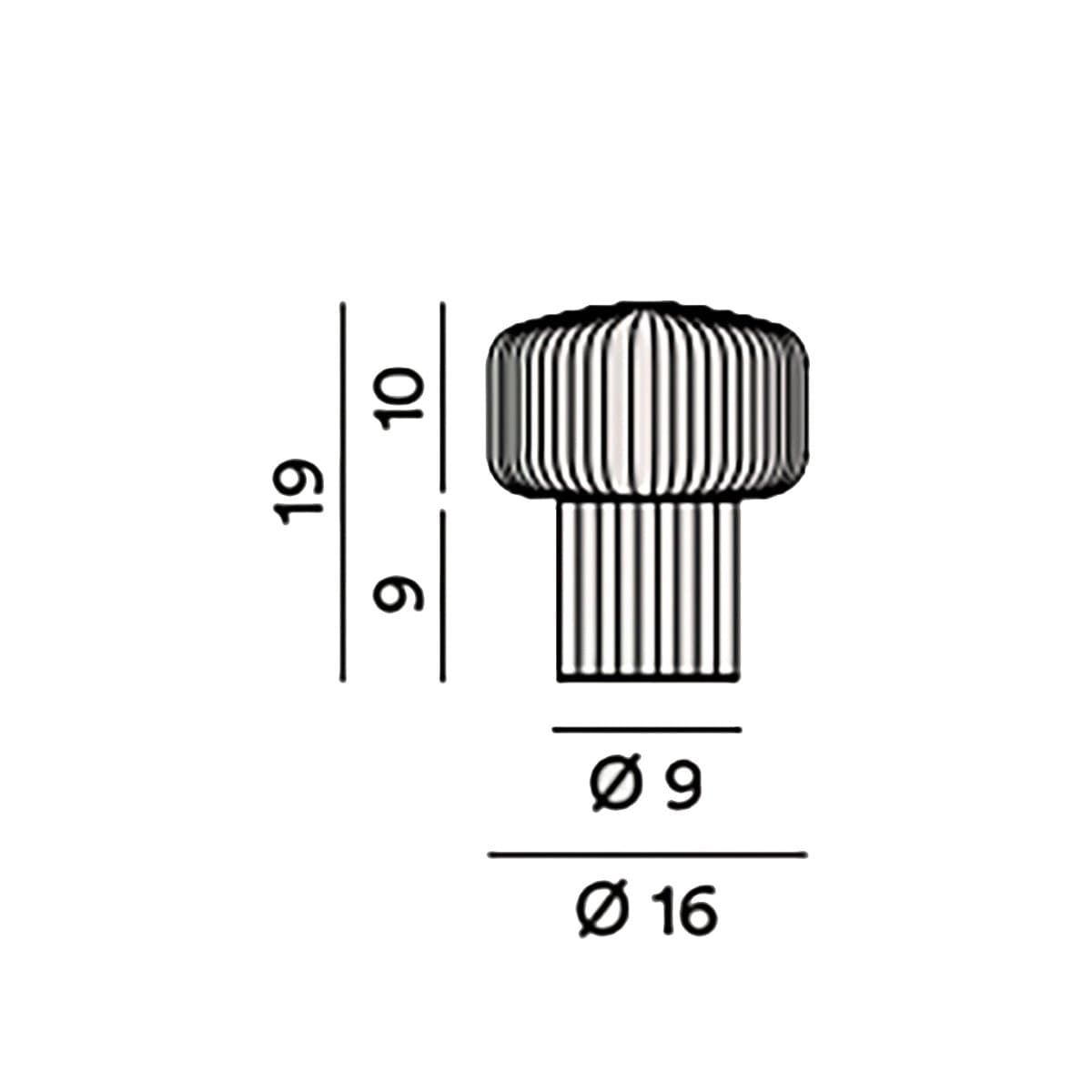 Abat-jour moderna Perenz OTTY 8508 GR G9 LED ceramica grigia vetro bianco plissettato - 3