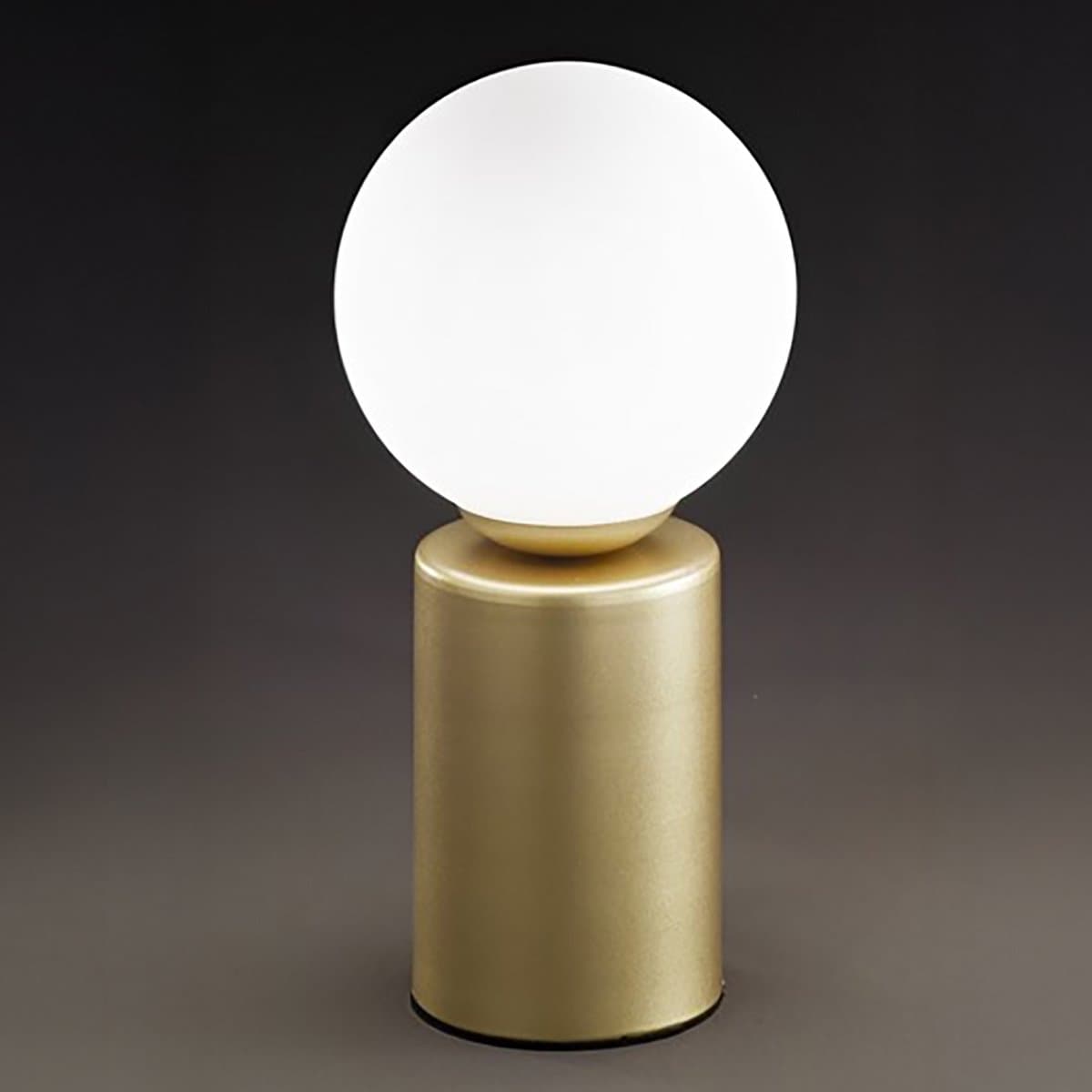 Abat-jour classica Perenz BIRILLO 6764 OR E14 LED metallo oro spazzolato vetro soffiato - 2