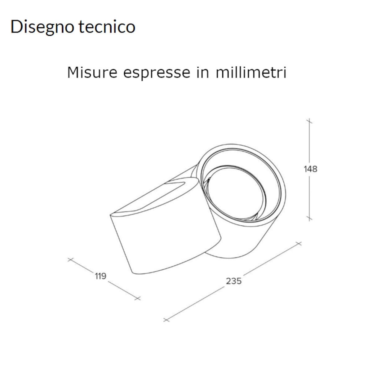 Applique classico Sforzin illuminazione NASSO tonda AP2 T519 T520 T521 GX53 LED gesso alluminio - 14
