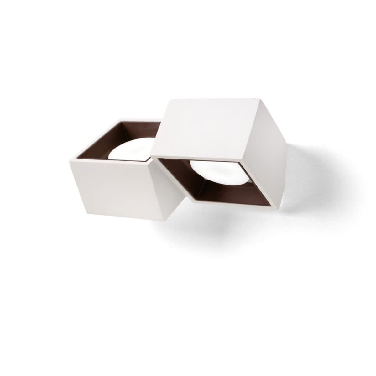 Applique classica Sforzin illuminazione NASSO quadrata AP2 T525 T526 T527 GX53 LED gesso alluminio - 19