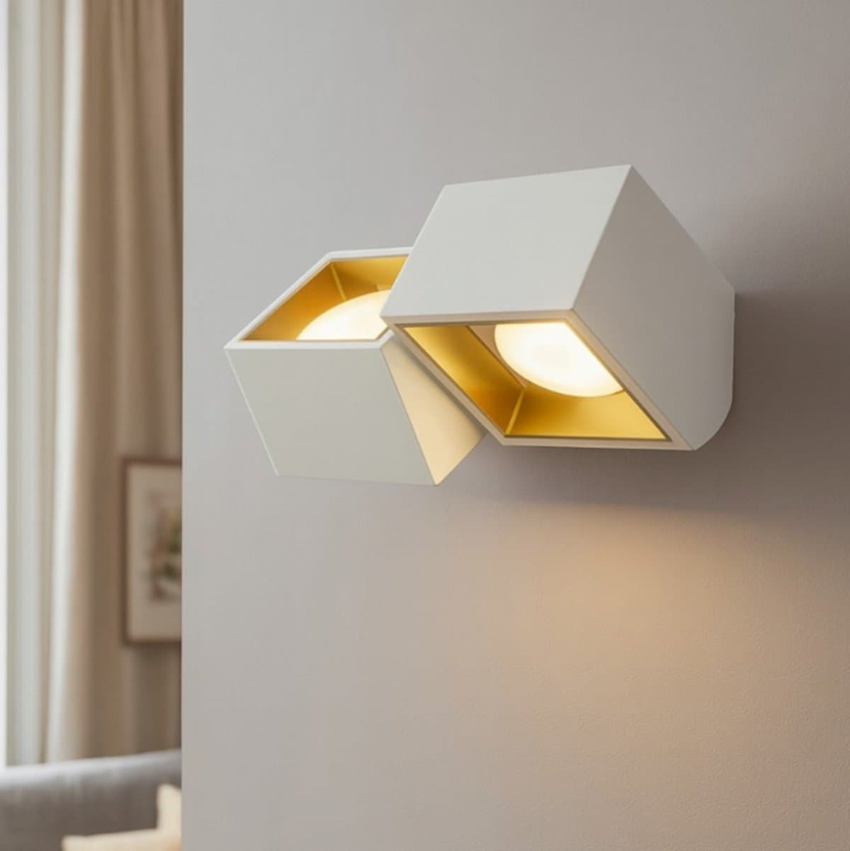 Applique classica Sforzin illuminazione NASSO quadrata AP2 T525 T526 T527 GX53 LED gesso alluminio - 2