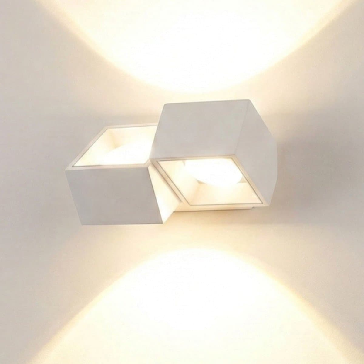 Applique moderna Sforzin illuminazione NASSO quadrata AP2 T523 T524 GX53 LED gesso alluminio - 6
