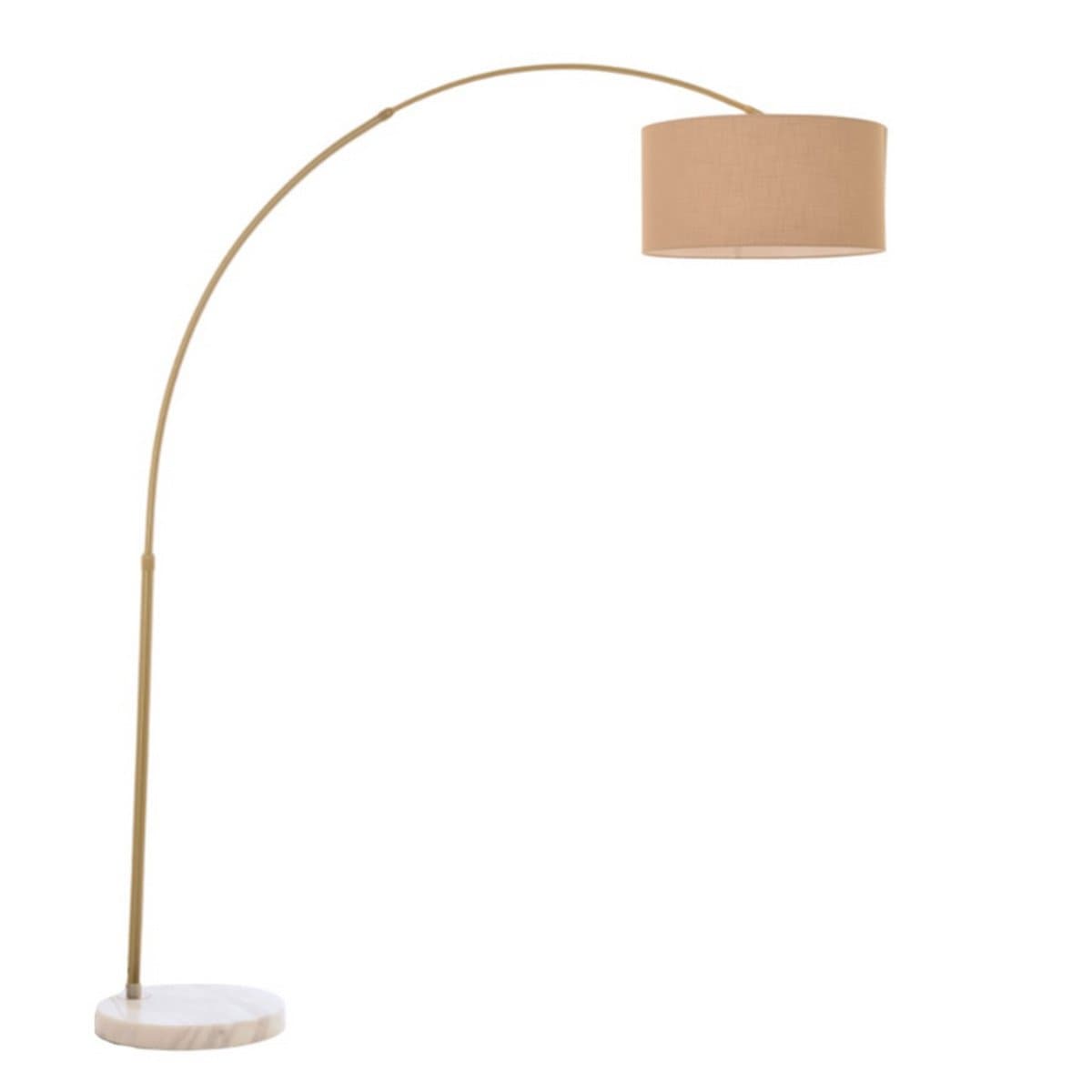 Piantana arco Illuminando BOING CILINDRO P 43 OS E27 LED metallo marmo bianco tessuto - 15