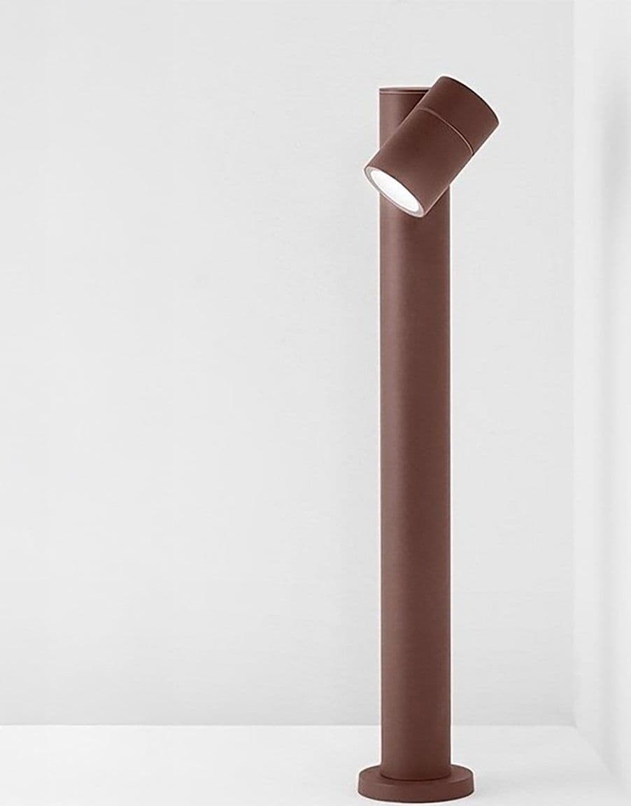 Lampioncino spot orientabile esterno IP65 Perenz PULL 8324 E GU10 LED 220V metallo alluminio vetro corten opaco - 3
