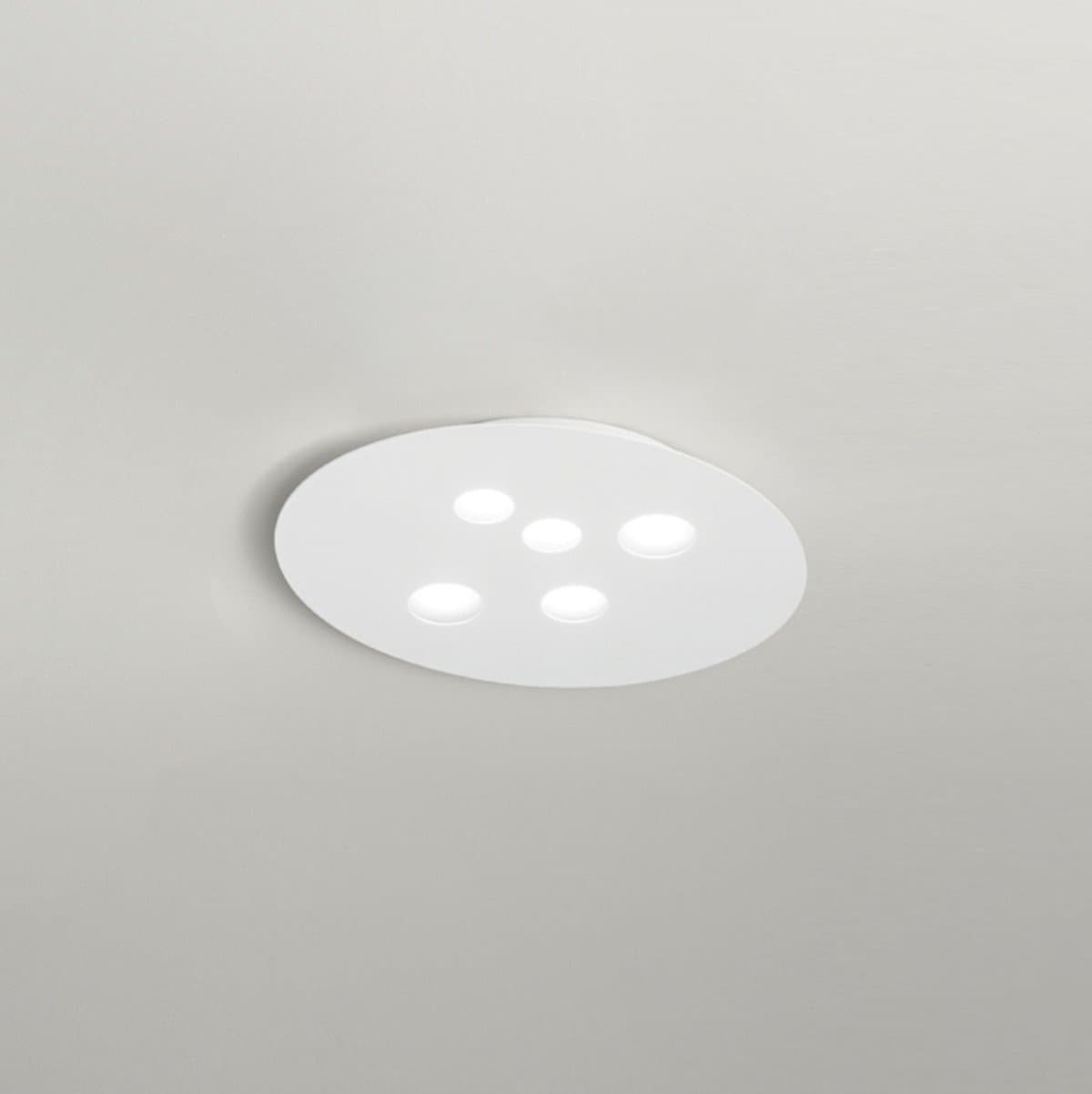 Plafoniera moderna Gea Luce LUNA PM FLUPB2 GX53 LED alluminio metacrilato - 2