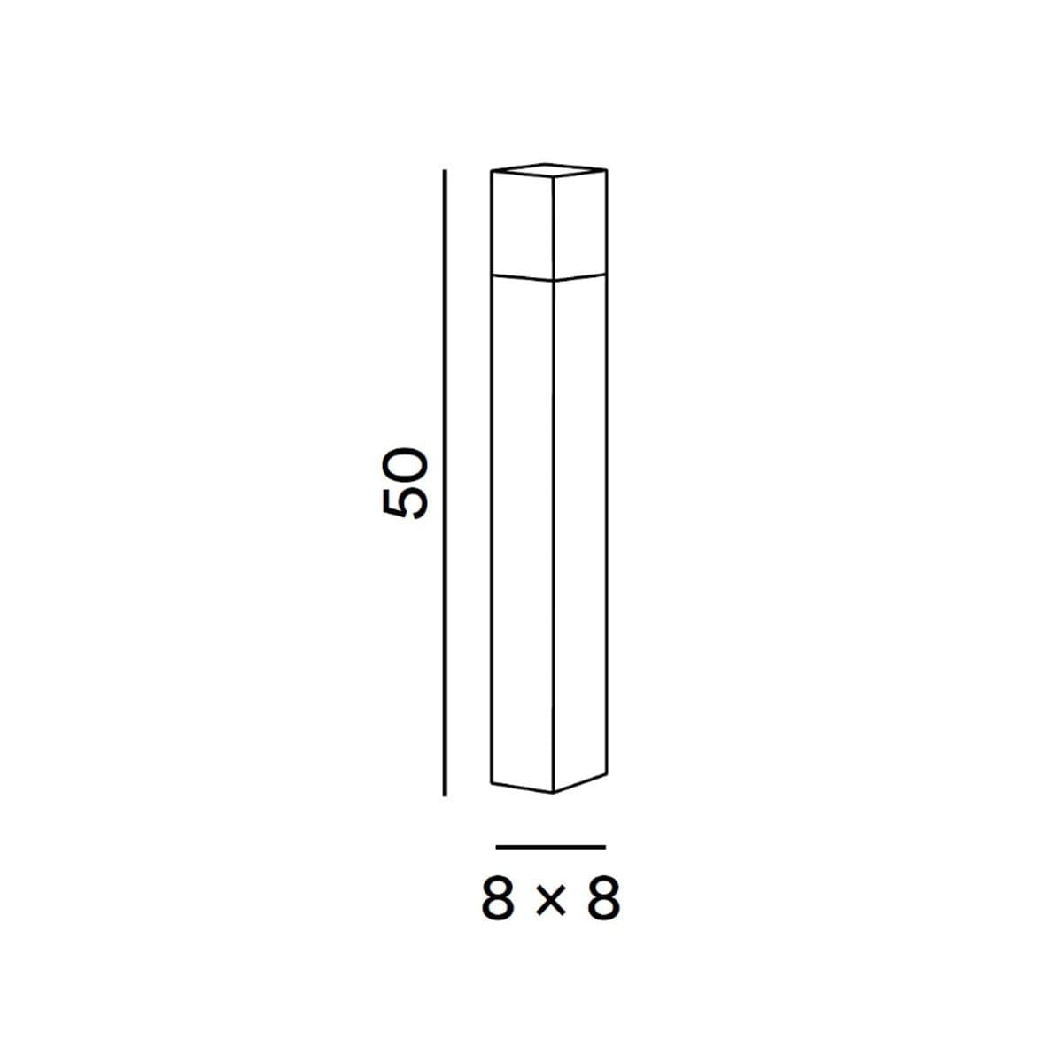 Lampioncino esterno IP54 Perenz TOWER 8342 A E27 LED metallo alluminio acrilico antracite opaco - 2