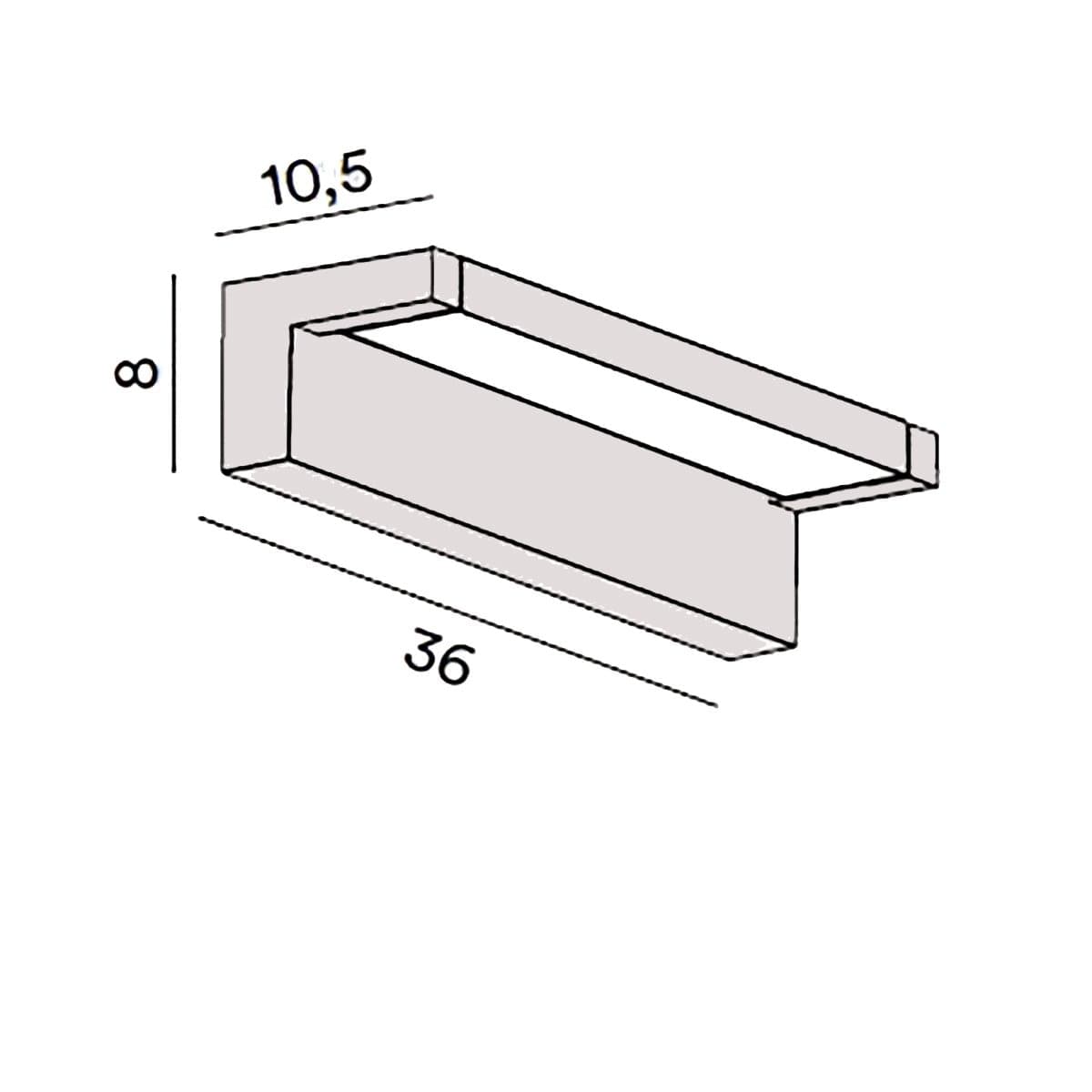 Applique esterno orientabile Perenz DISPLAY 8352 GC CT IP65 LED CCT grigio cemento - 2