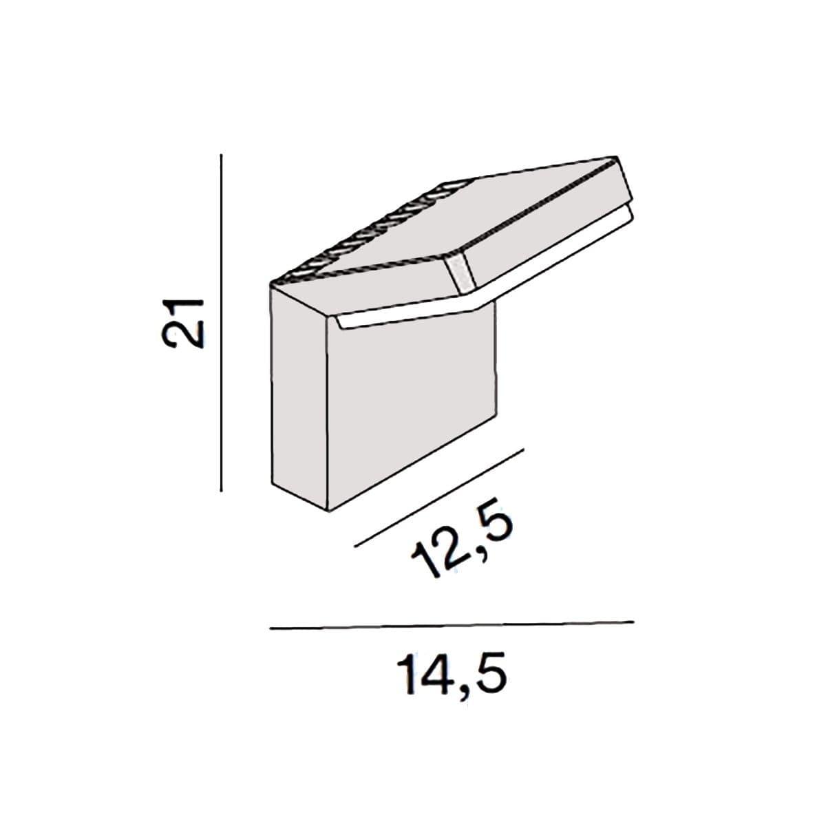 Applique esterno orientabile Perenz PIEGA 8336 B CT IP65 LED CCT bianco opaco - 3