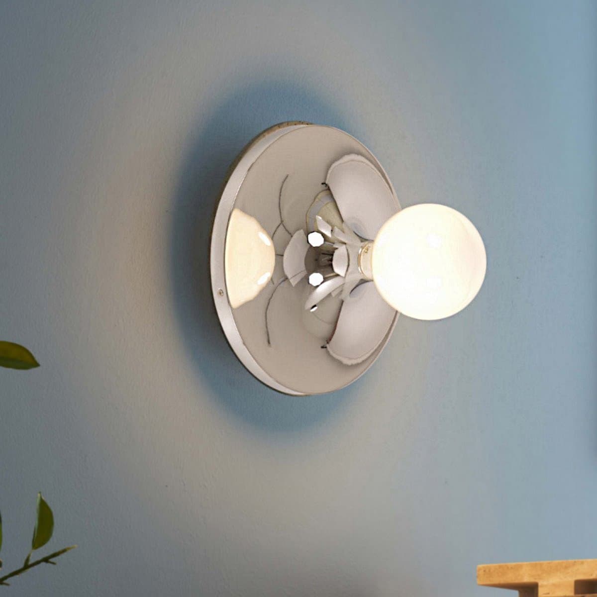 Applique moderno Illuminando ETNA CR NR BN E27 LED metallo - 2