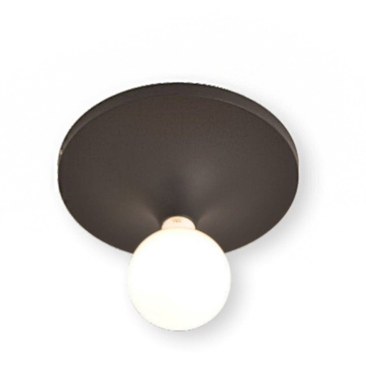 Applique moderno Illuminando ETNA CR NR BN E27 LED metallo - 3