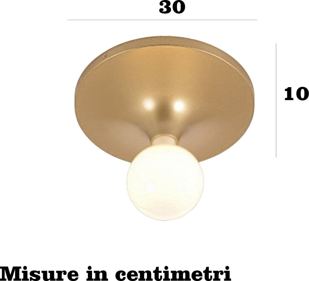 Applique classico Illuminando ETNA OS E27 LED metallo - 2
