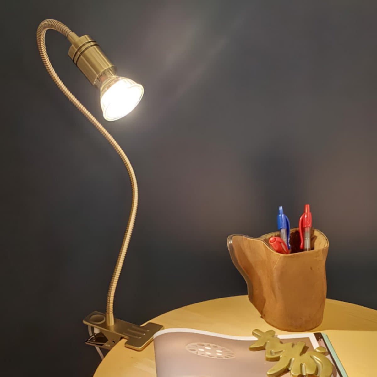 Abat-jour pinza classica Illuminando FRIDA PZ GU10 LED metallo orientabile - 2