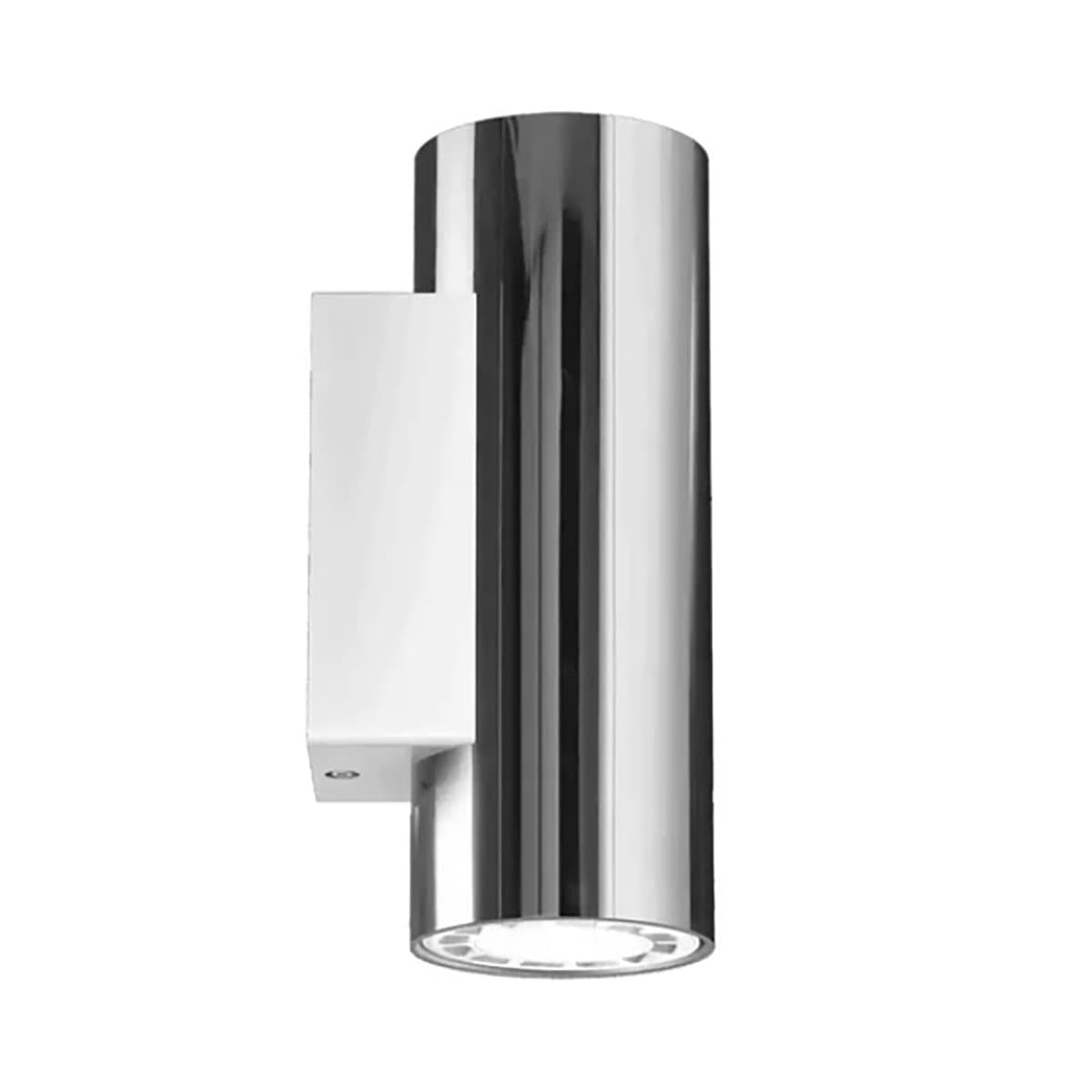 Spot parete moderno Linea Light BIRBA 9394 GU10 LED mono emissione down metallo alluminio lucido