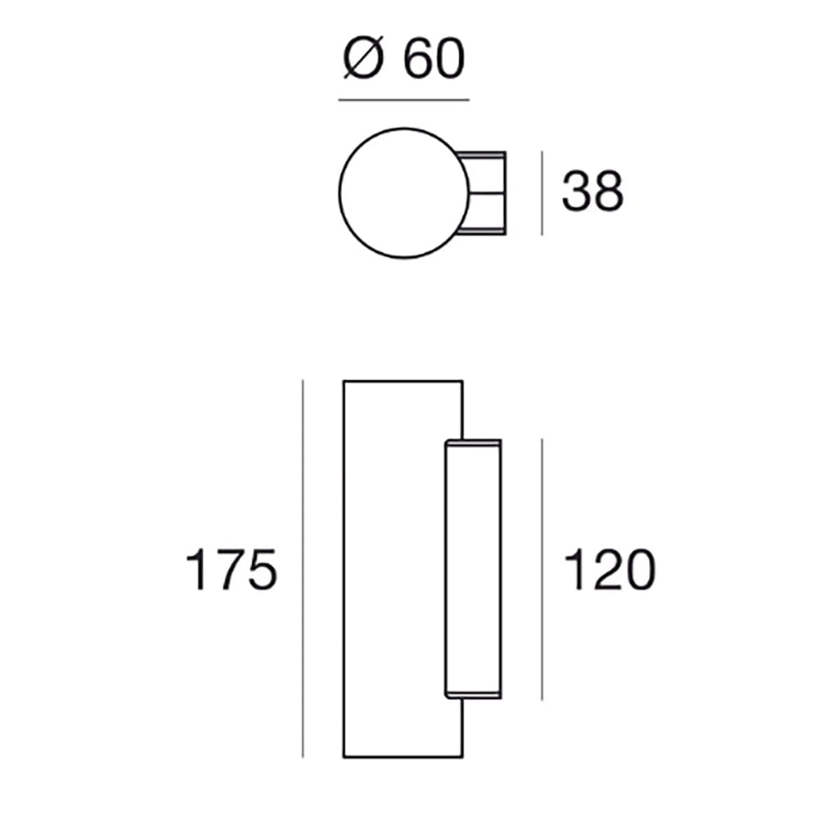 Spot parete moderno Linea Light BIRBA 9400 GU10 LED bi emissione metallo alluminio lucido - 3