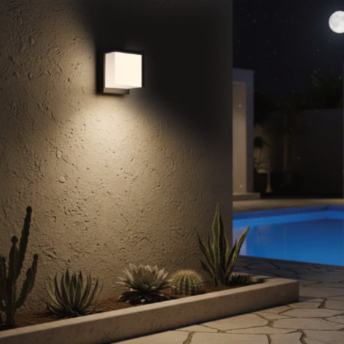 Applique moderno Lampadari Bartalini ADANAC LED CCT IP65 materiale plastico - 4