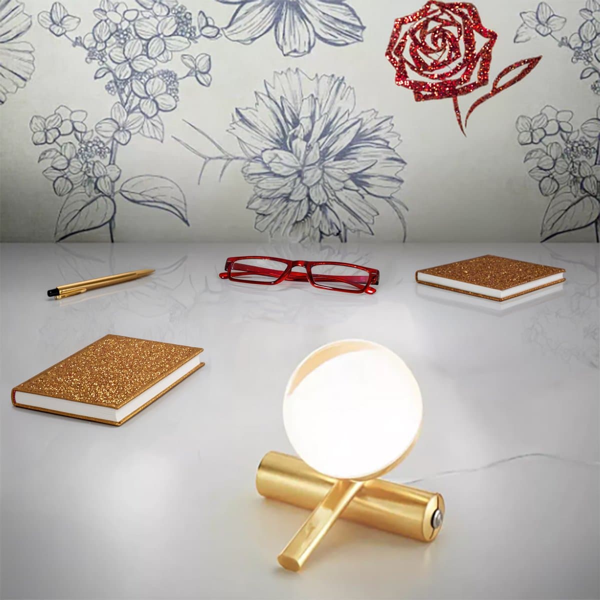 Abat-jour Linea Light SINFONIA CA148FHGWDI 3000K LED 645LM dimmerabile oro spazzolato - 2