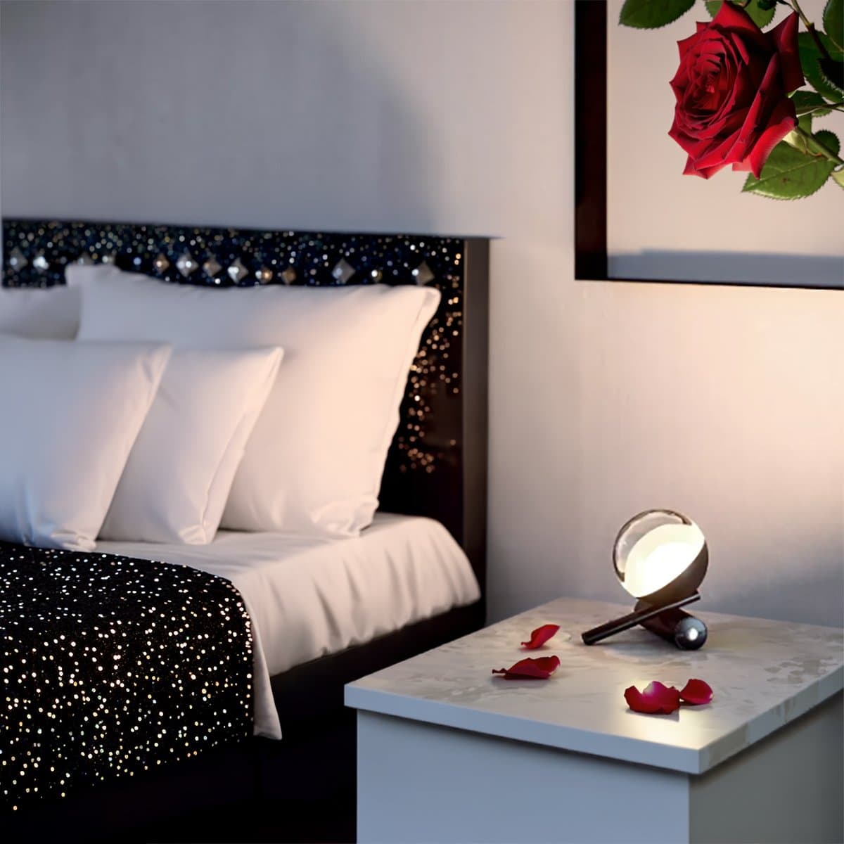 Abat-jour Linea Light SINFONIA CA148FBBWDI 3000K LED 645LM dimmerabile nero - 2