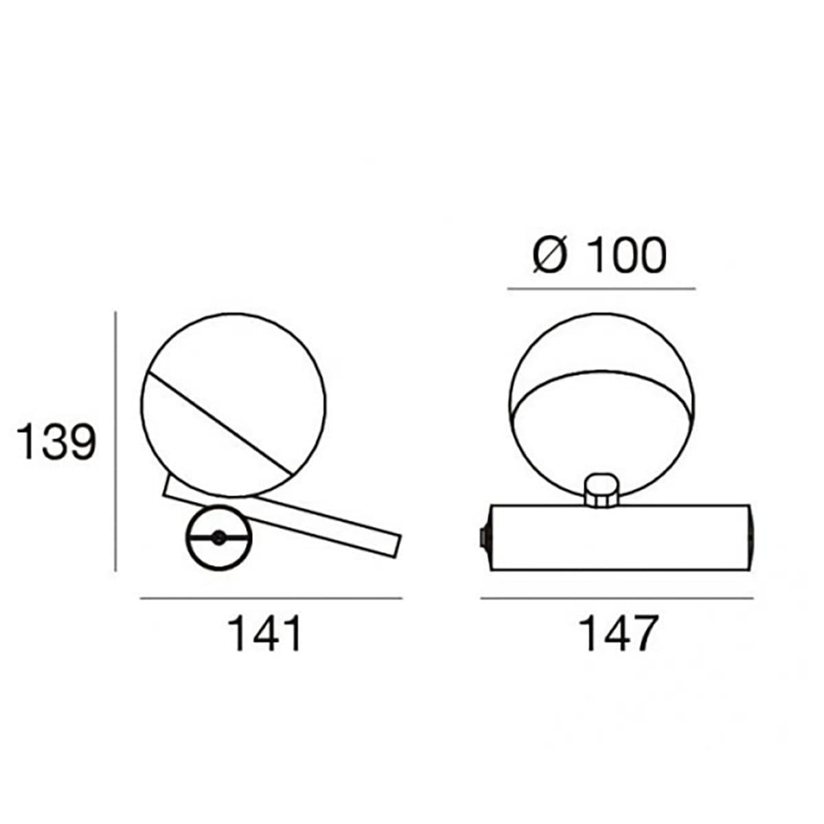 Abat-jour Linea Light SINFONIA CA148FCHWDI 3000K LED 645LM dimmerabile cromo lucido - 2