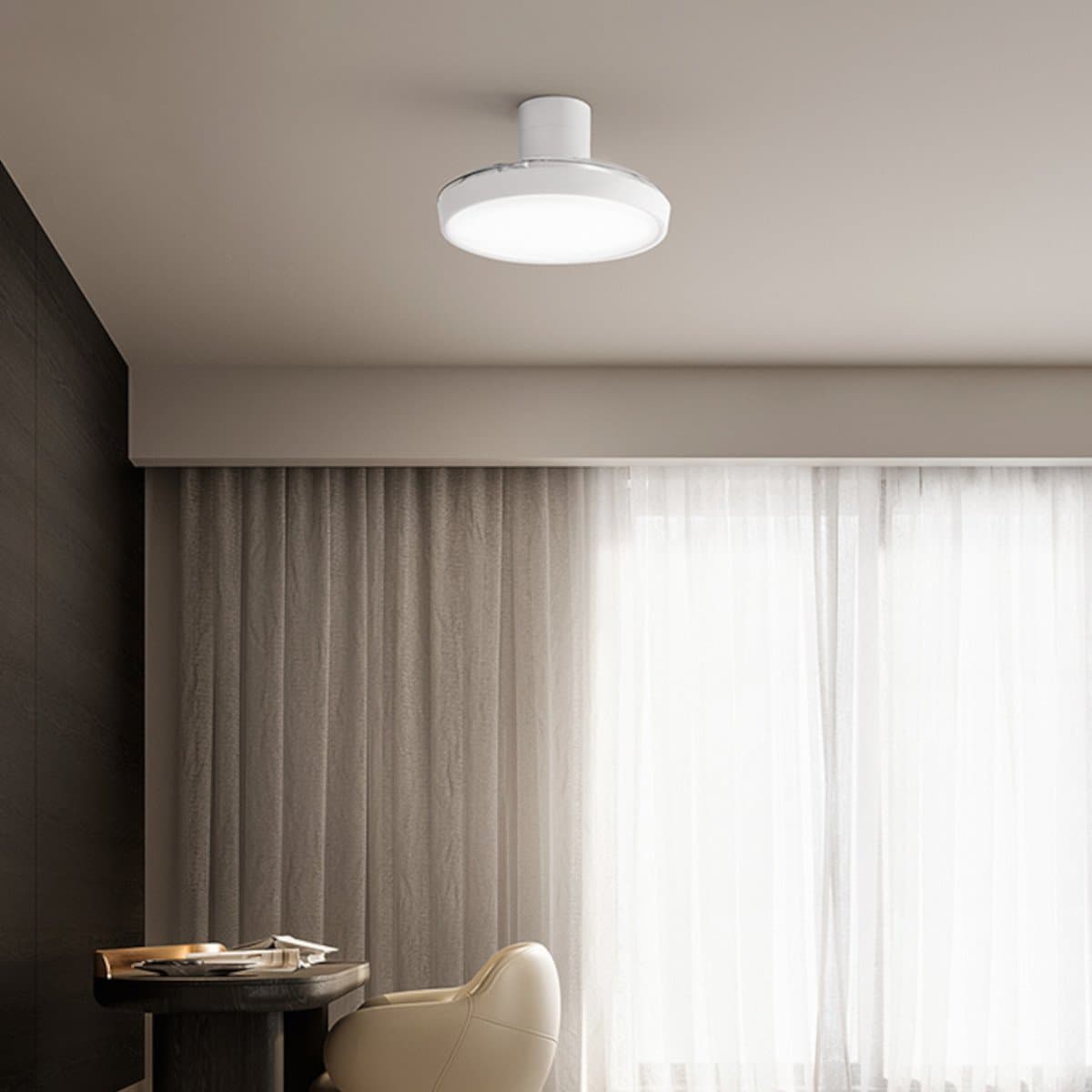 Ventilatore Perenz ZORA 7195 B CT LED metallo acrilico - 2