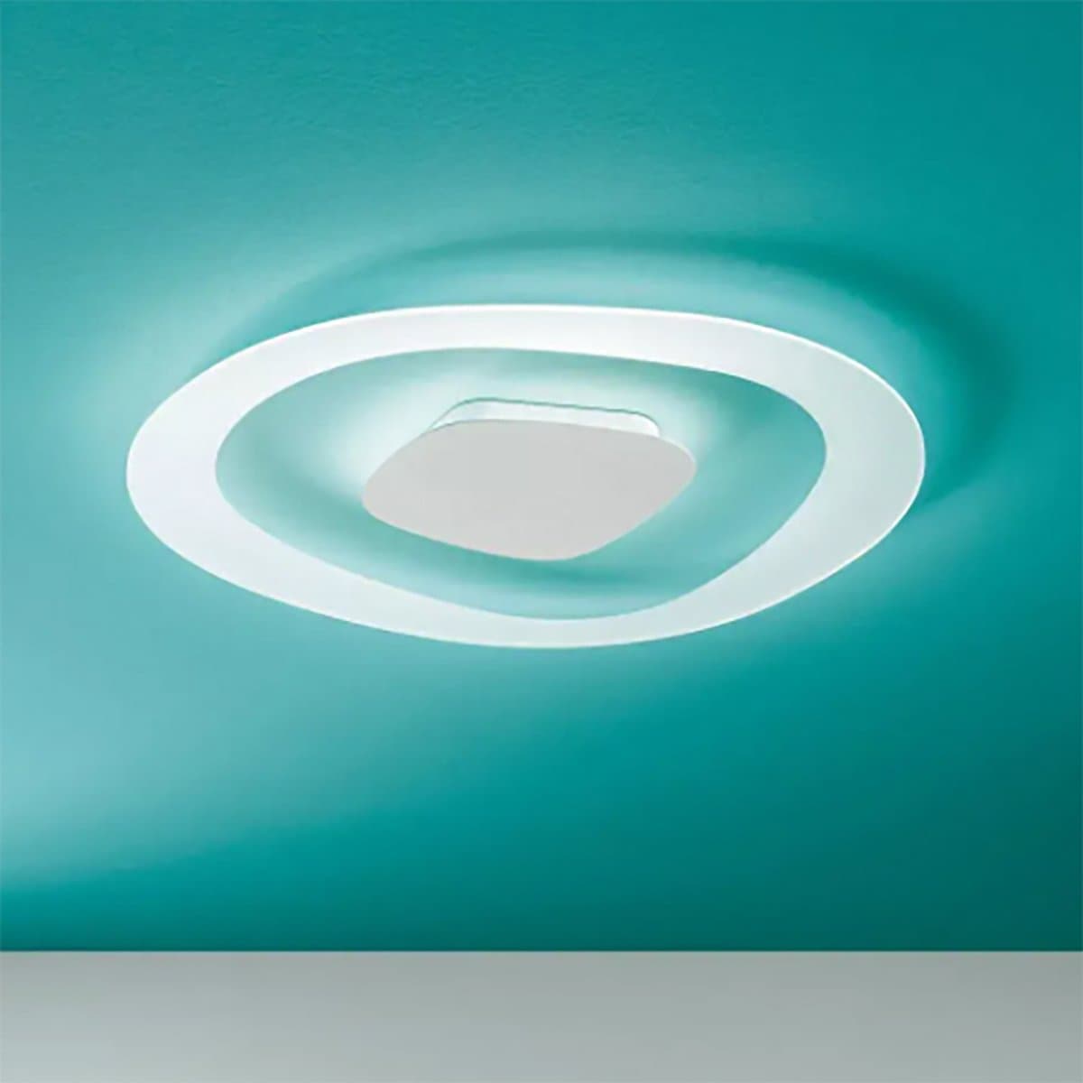 Plafoniera led Linea Light ANTIGUA 90346 LED 3000K 2945LM vetro trasparente bordo satinato - 3