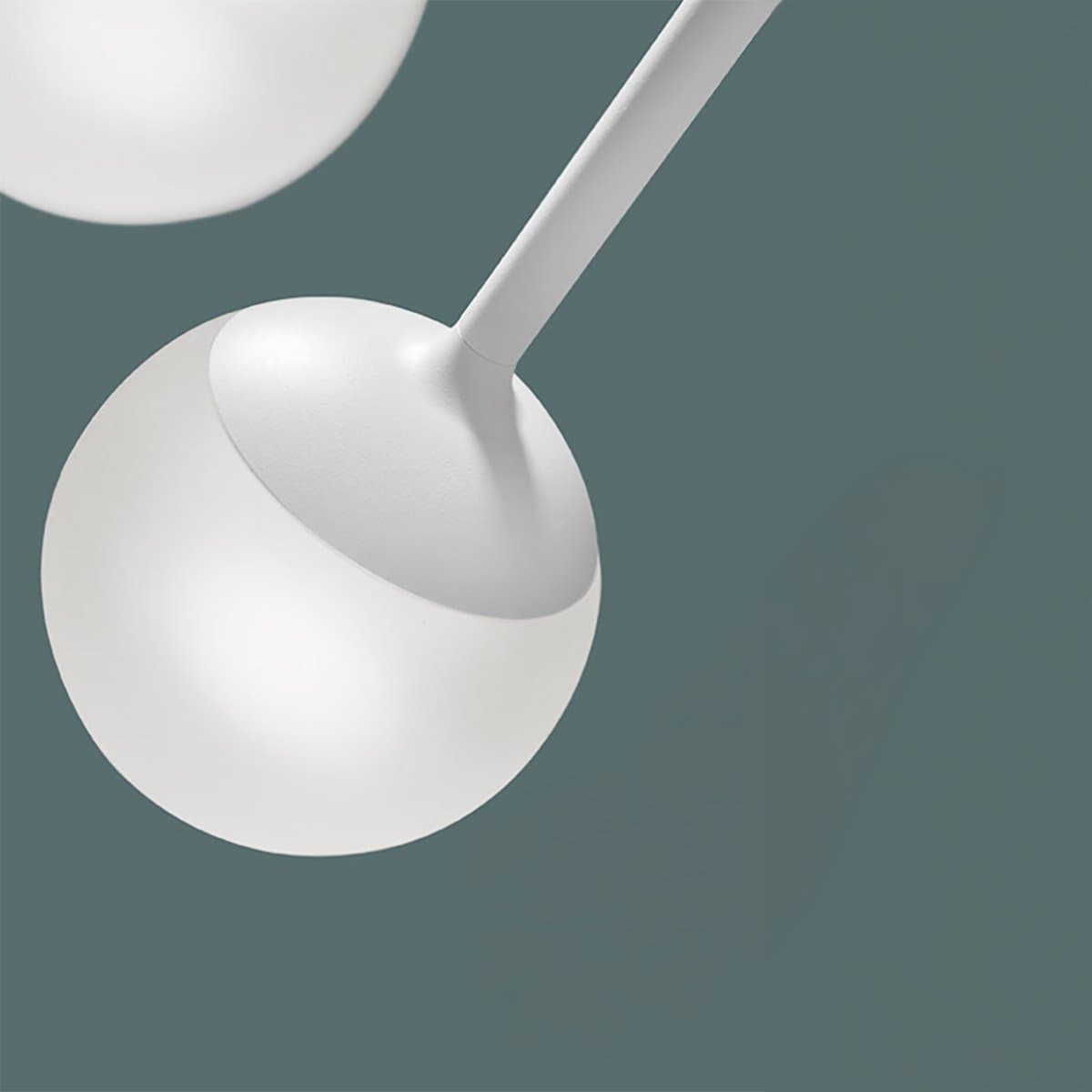 Lampadario moderno Promoingross LOLLYPOP S10C WH LED CCT 5360LM metallo bianco metacrilato bianco - 3