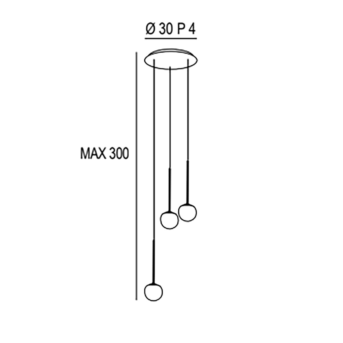 Lampadario moderno Promoingross LOLLYPOP S3B BN LED metallo oro rosato metacrilato bianco - 4