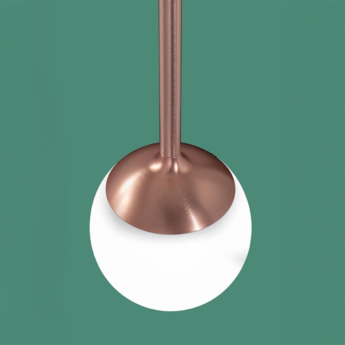 Lampadario moderno Promoingross LOLLYPOP S10C BN LED CCT 5360LM metallo oro rosato metacrilato bianco - 2