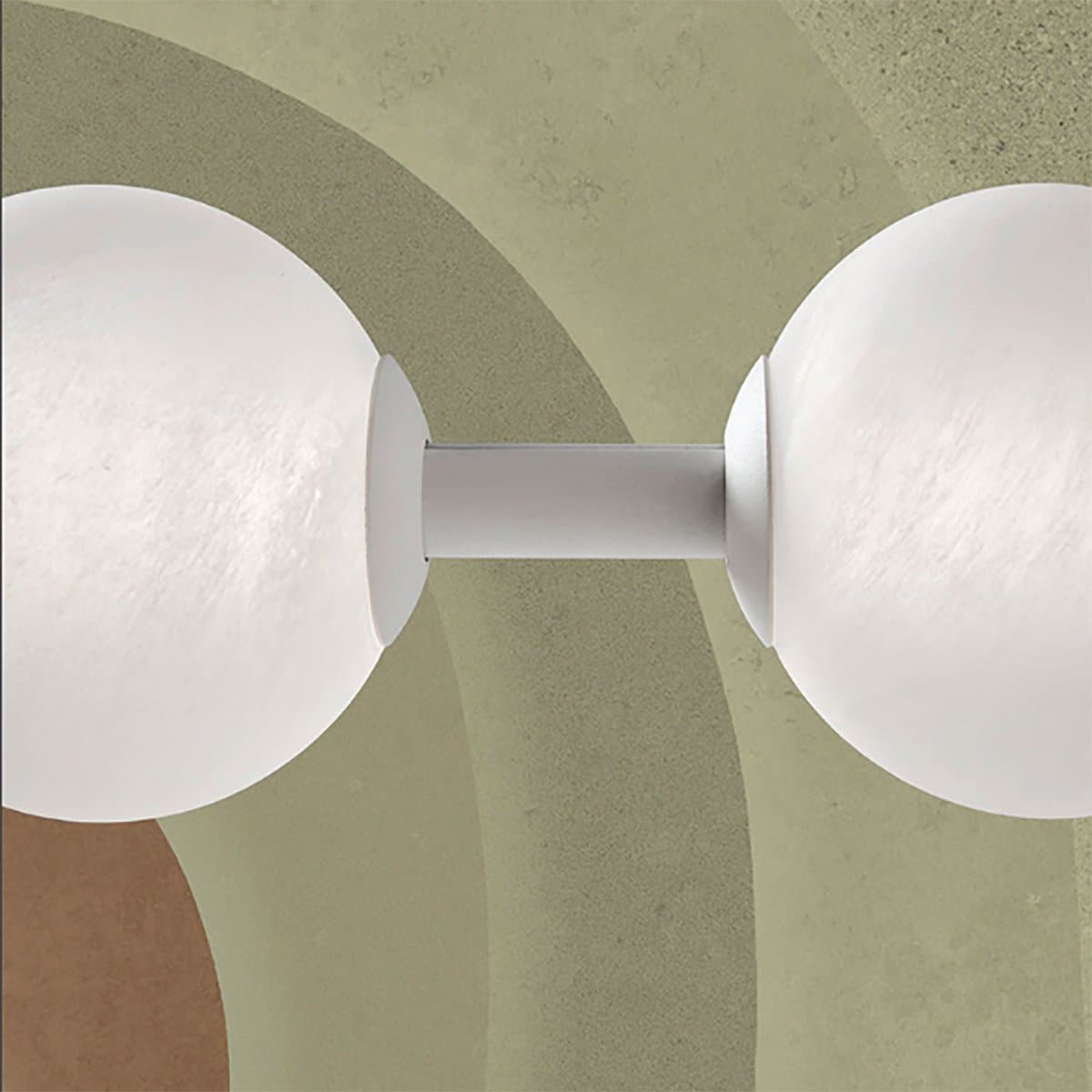 Lampadario led Promoingross STICK S120 WH 5055LM LED dimmerabile alluminio vetro alabastrato - 5