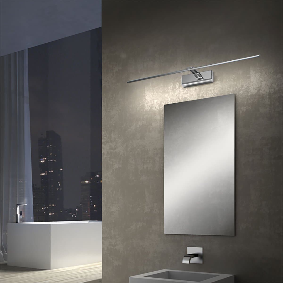Applique led Promoingross TEAM A68 CR 1468 IP44 3000K - 2