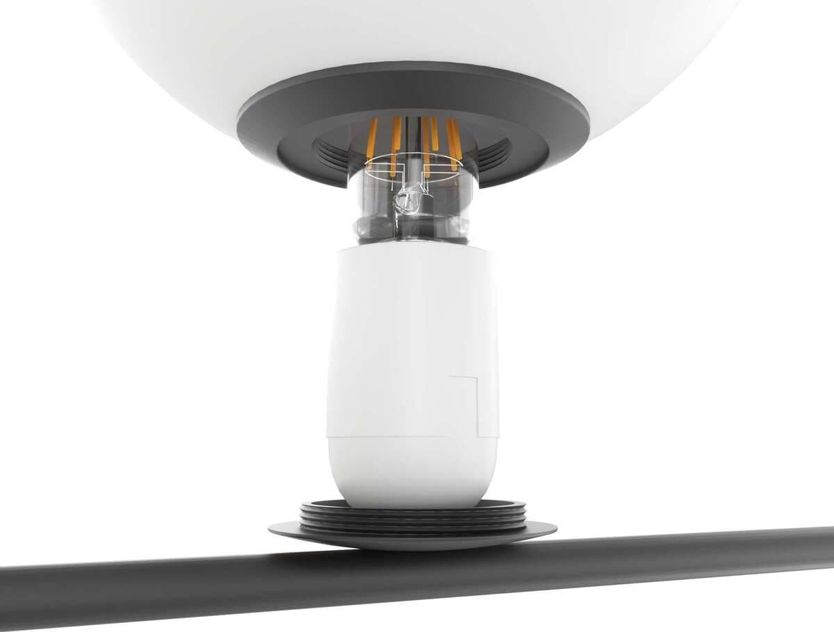 Abat jour moderna Top Light HOLLY 1201 P NE E27 LED metallo vetro - 3