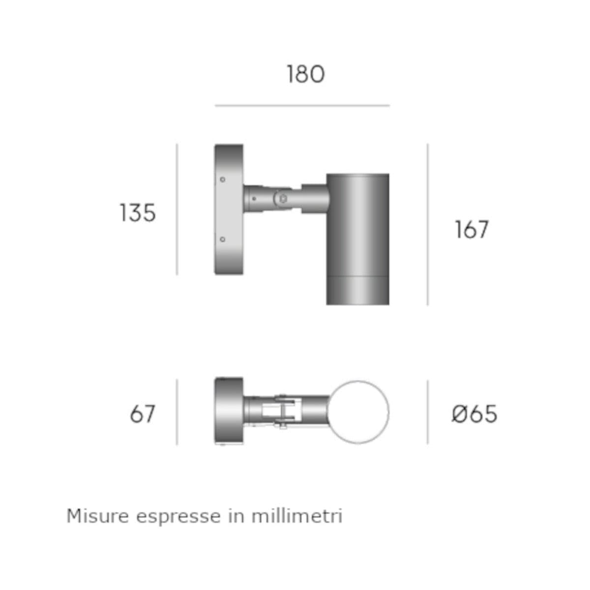 Applique moderno Sovil LAMA 264 16 GU10 LED IP54 orientabile alluminio vetro - 2