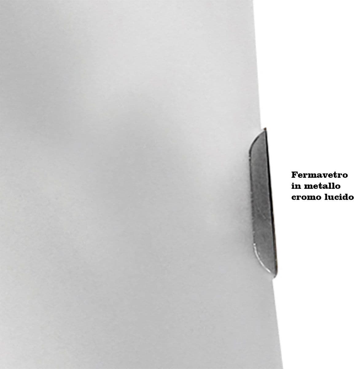 Plafoniera vetro Top Light WING 1044 45 E27 LED vetro curvo satinato - 4