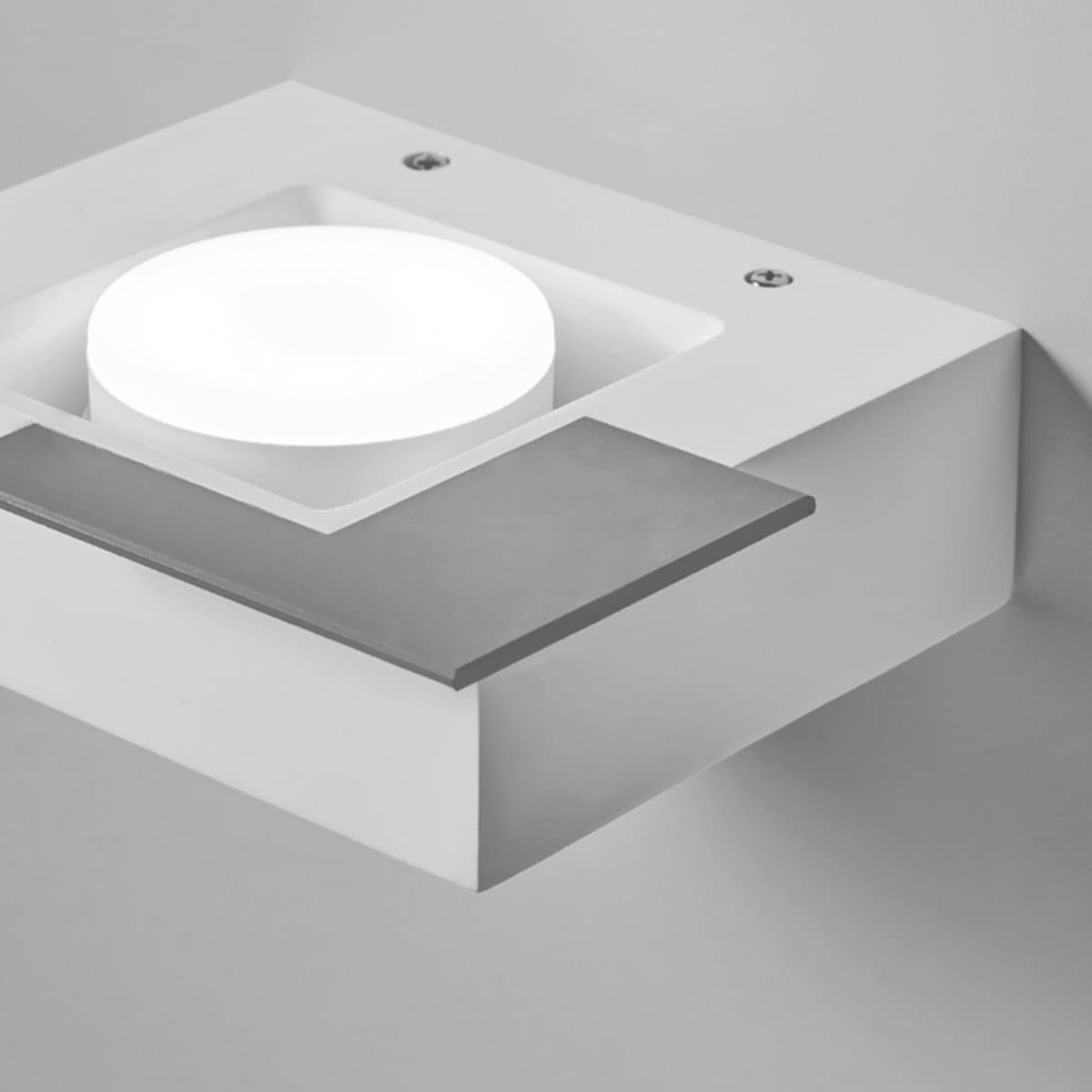 Applique moderno Sforzin MILET T472 GX53 LED monoemissione gesso - 2