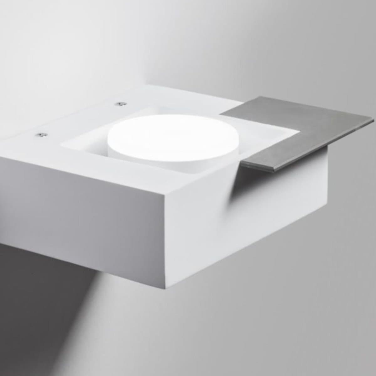 Applique moderno Sforzin MILET T472 GX53 LED monoemissione gesso - 3