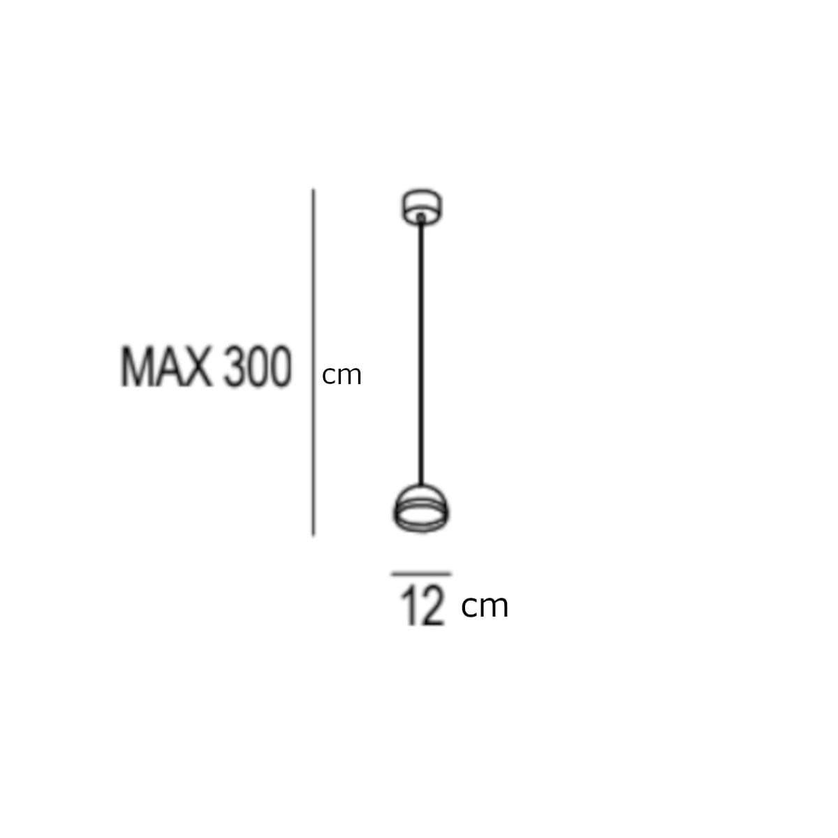 Lampadario moderno Promoingross JINGLE S1 LED 8W 3000K alluminio metacrilato - 12