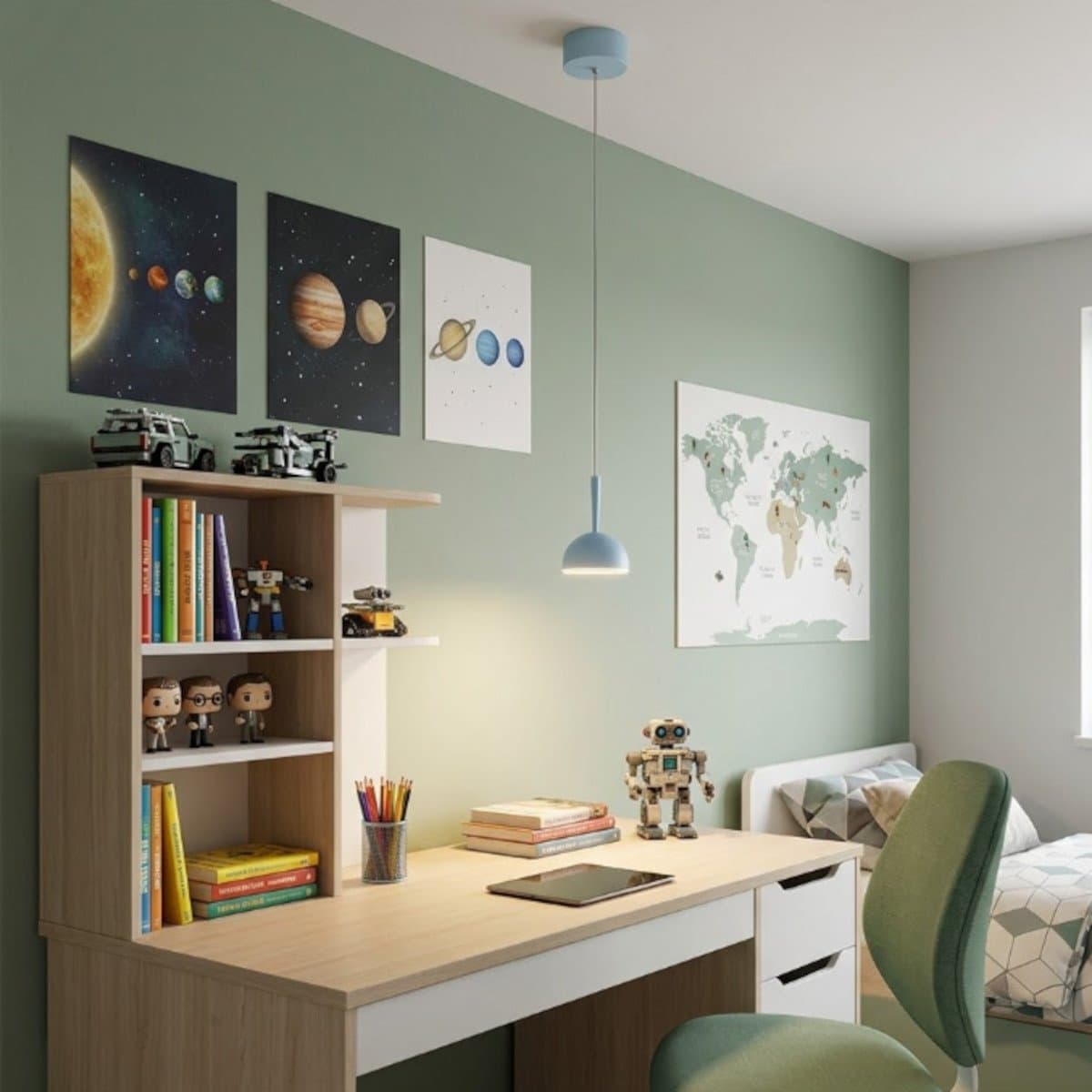 Lampadario moderno Promoingross JINGLE S1 LED 8W 3000K alluminio metacrilato - 5