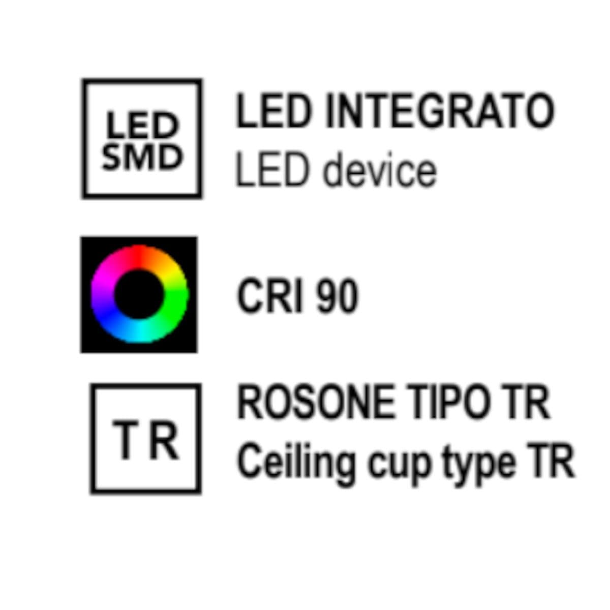 Lampadario classico Promoingross JINGLE S1 LED 8W 3000K alluminio metacrilato - 10