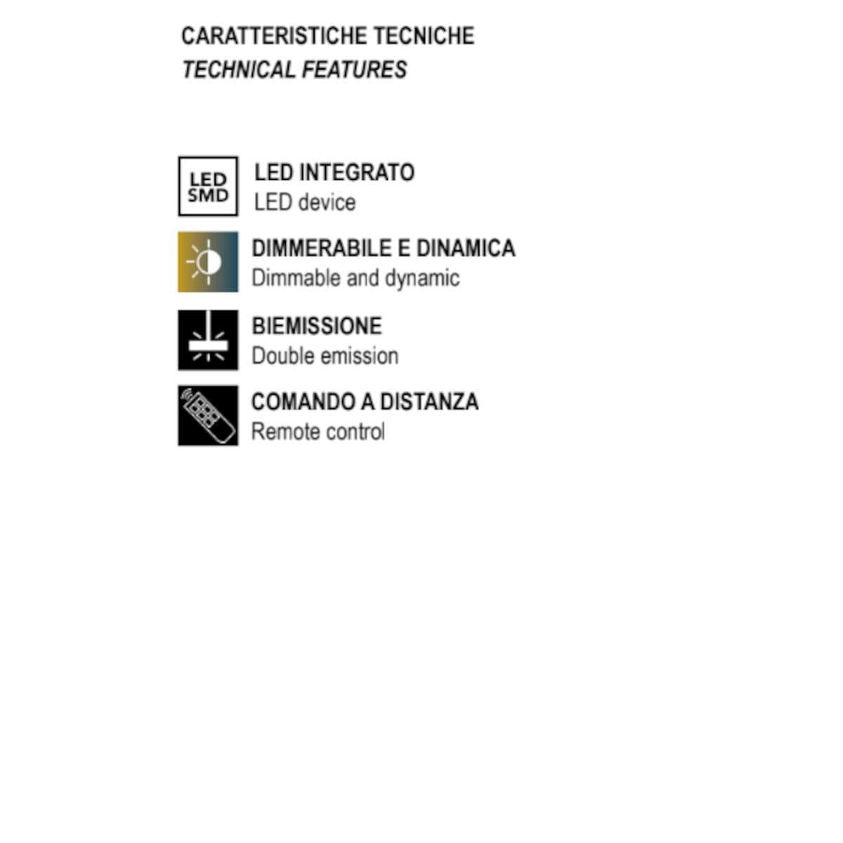 Lampadario classico Promoingross TRIS S65 MG LED dimmerabile metallo silicone - 4