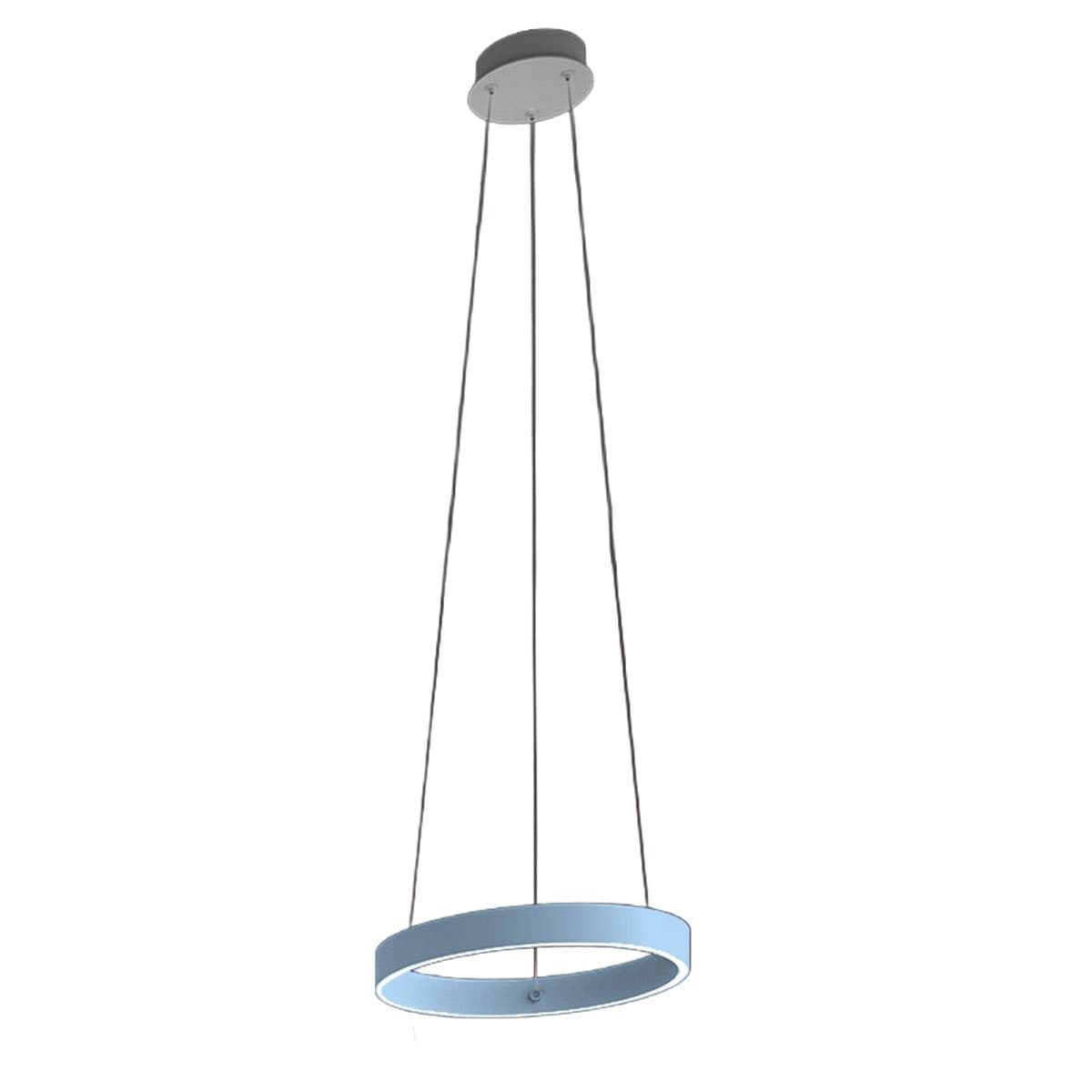 Lampadario moderno Promoingross GAME S40 LED CCT biemissione metallo silicone - 17