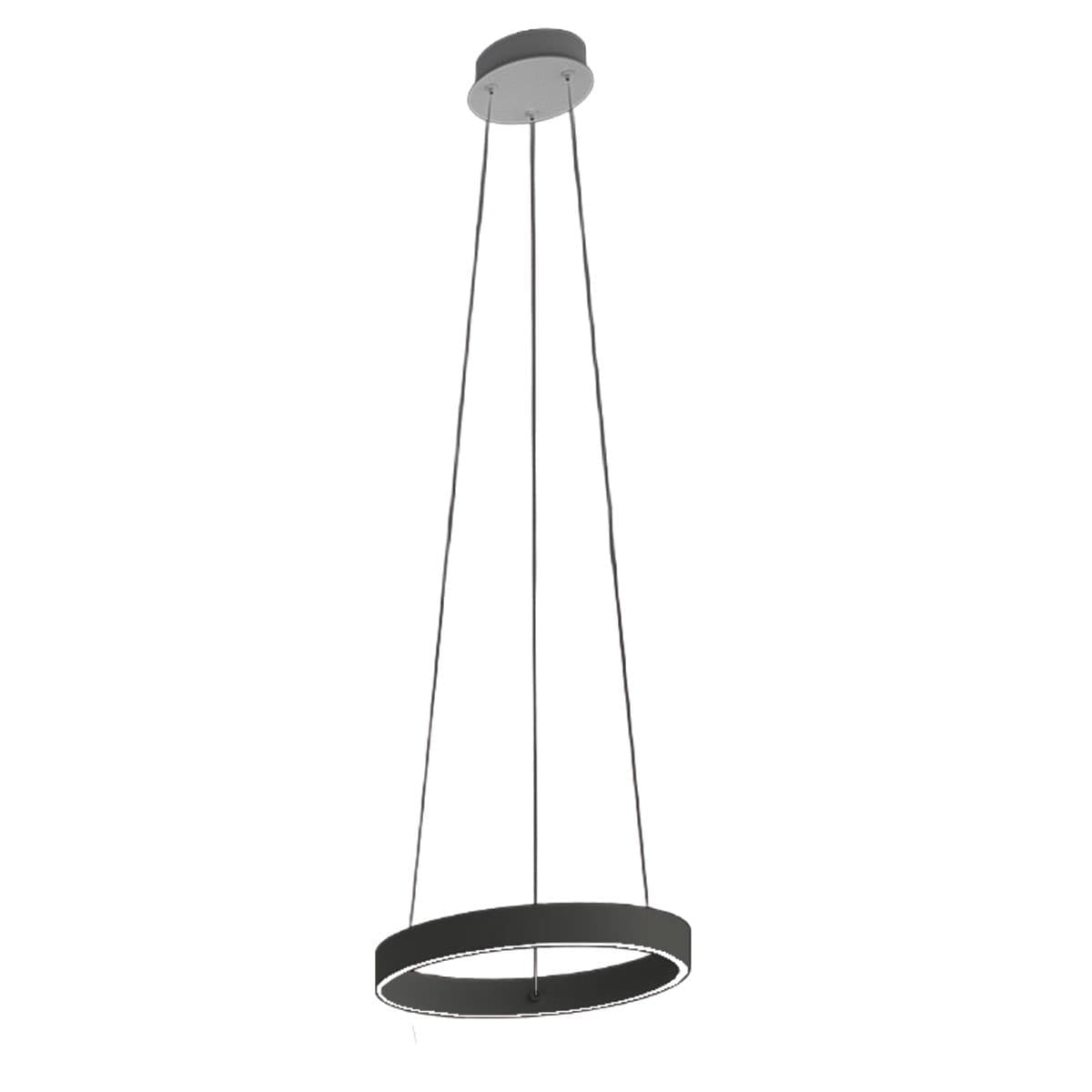 Lampadario moderno Promoingross GAME S40 LED CCT biemissione metallo silicone - 4