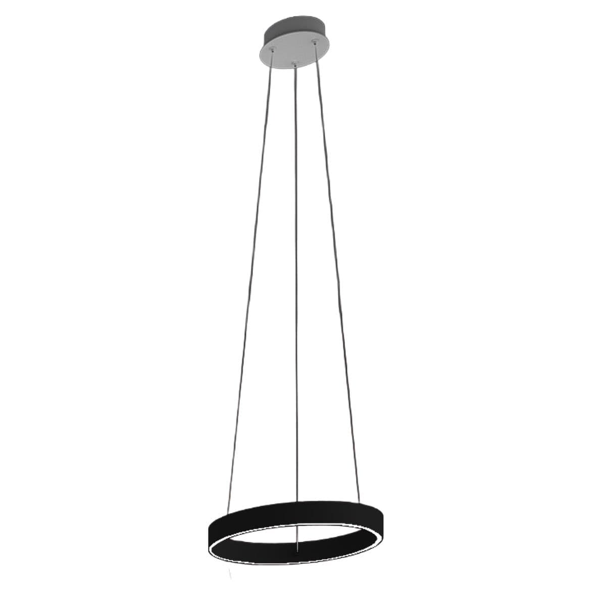 Lampadario moderno Promoingross GAME S40 LED CCT biemissione metallo silicone - 5