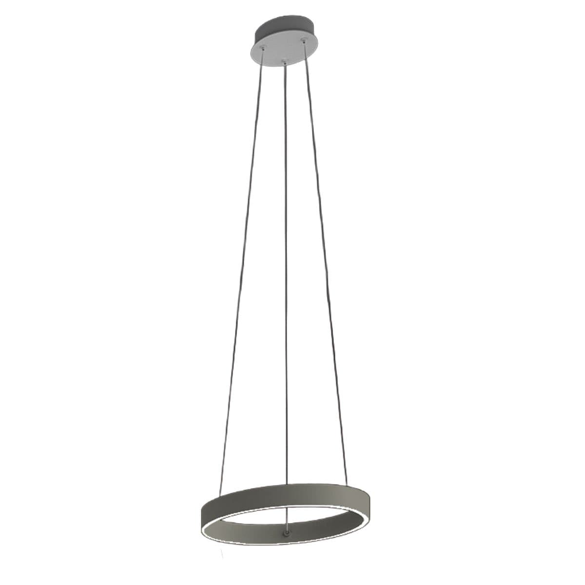 Lampadario moderno Promoingross GAME S40 LED CCT biemissione metallo silicone - 7