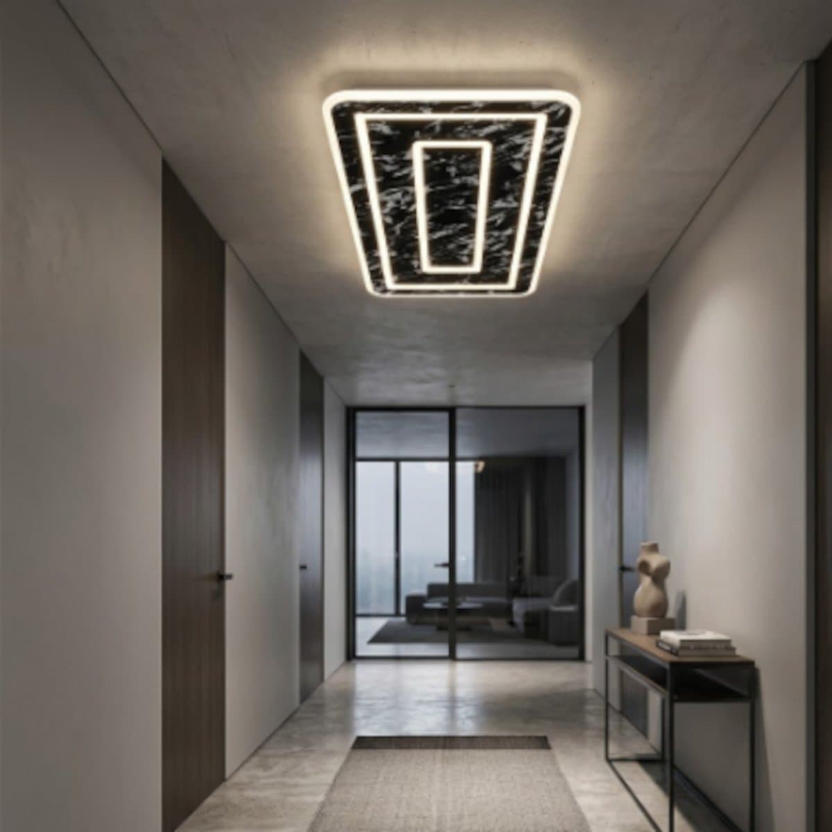 Plafoniera moderna Promoingross HALO R70 FULL LED CCT metallo metacrilato - 2