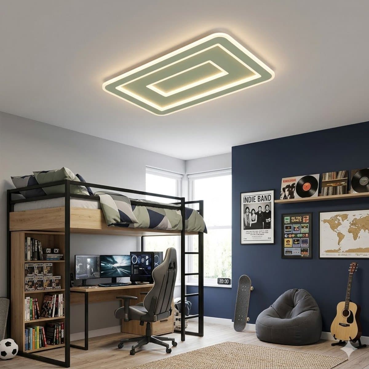 Plafoniera moderna Promoingross HALO R50 FULL LED CCT metallo metacrilato - 2