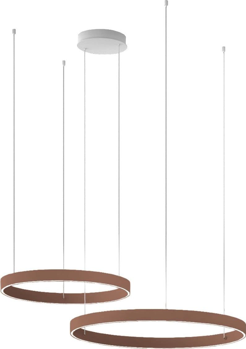 Lampadario moderno Promoingross GAME BIS S80+S100 LED CCT biemissione metallo silicone - 12