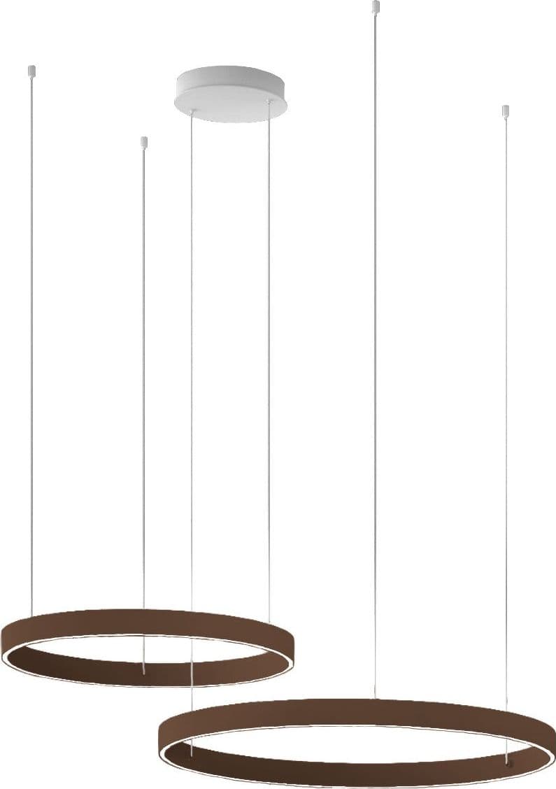 Lampadario moderno Promoingross GAME BIS S80+S100 LED CCT biemissione metallo silicone - 8