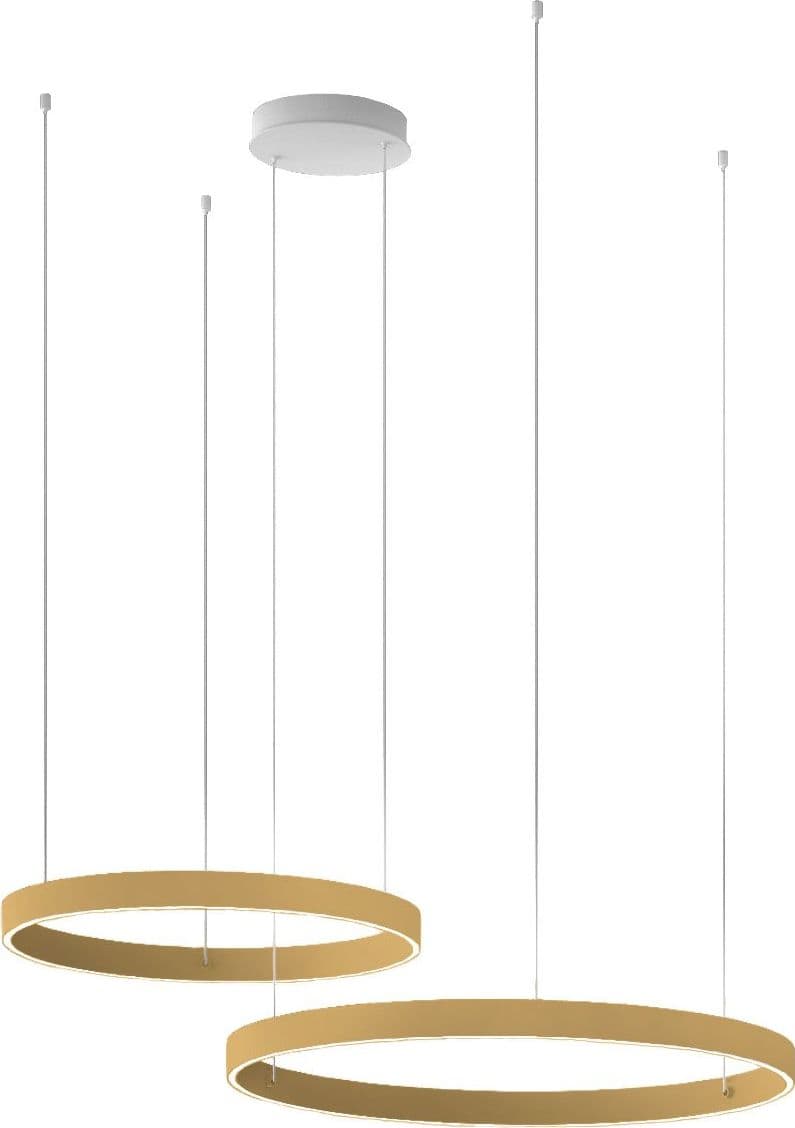 Lampadario moderno Promoingross GAME BIS S80+S100 LED CCT biemissione metallo silicone - 10